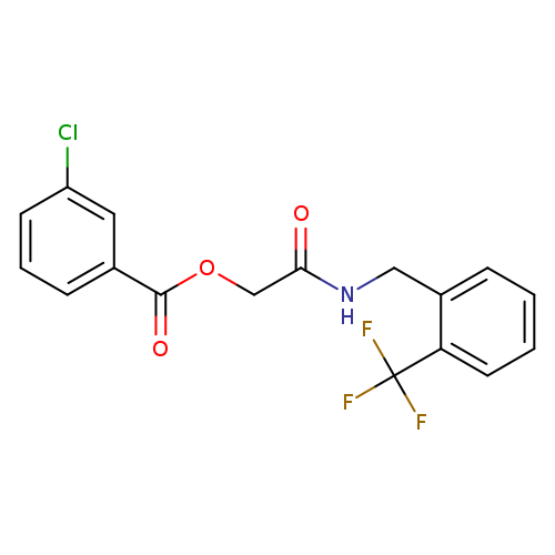 ({[2-(trifluoromethyl)phenyl]methyl}carbamoyl)methyl 3-chlorobenzoate