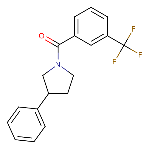 3-phenyl-1-[3-(trifluoromethyl)benzoyl]pyrrolidine