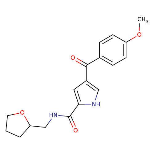 4-(4-methoxybenzoyl)-N-[(oxolan-2-yl)methyl]-1H-pyrrole-2-carboxamide