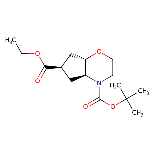 Rel-(4as,6r,7as)-4-tert-butyl 6-ethyl hexahydrocyclopenta[b][1,4]oxazine-4,6(4ah)-dicarboxylate
