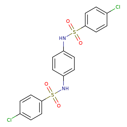 4-chloro-N-[4-(4-chlorobenzenesulfonamido)phenyl]benzene-1-sulfonamide