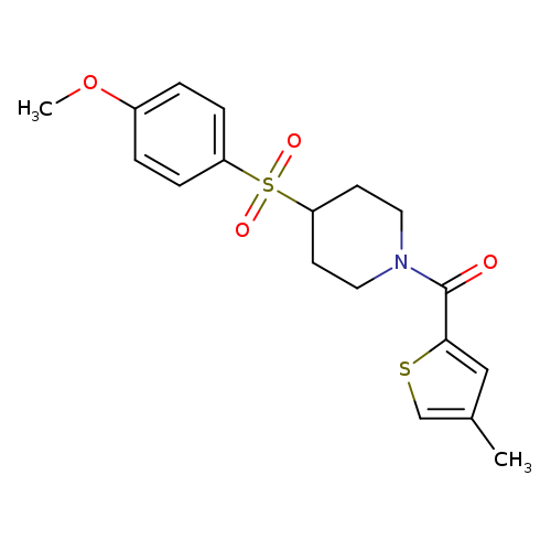 4-(4-methoxybenzenesulfonyl)-1-(4-methylthiophene-2-carbonyl)piperidine