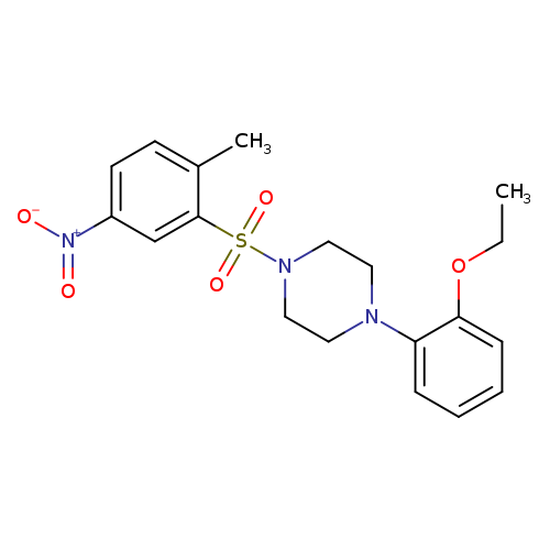 1-(2-ethoxyphenyl)-4-(2-methyl-5-nitrobenzenesulfonyl)piperazine