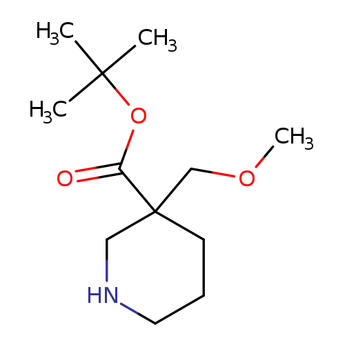 tert-butyl 3-(methoxymethyl)piperidine-3-carboxylate