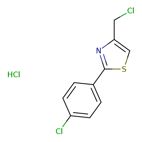 4-(chloromethyl)-2-(4-chlorophenyl)-1,3-thiazole hydrochloride