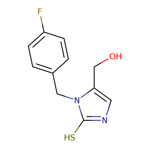 {1-[(4-fluorophenyl)methyl]-2-sulfanyl-1H-imidazol-5-yl}methanol