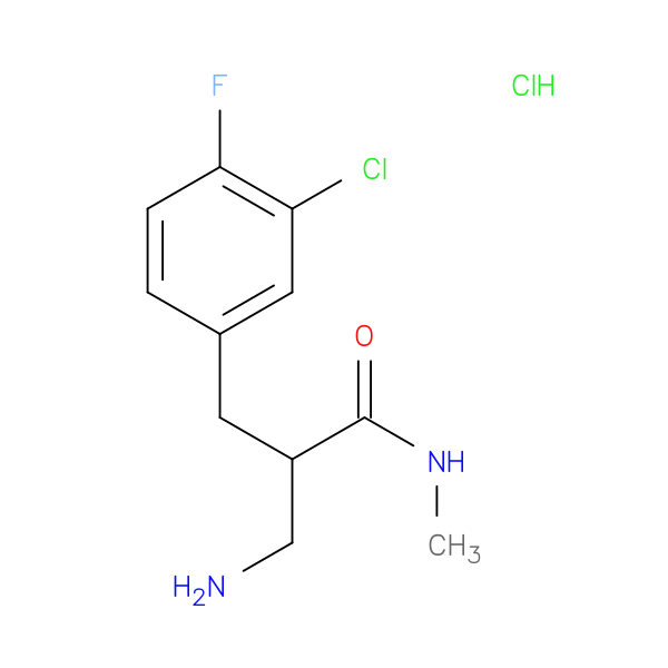 3-amino-2-[(3-chloro-4-fluorophenyl)methyl]-N-methylpropanamide hydrochloride