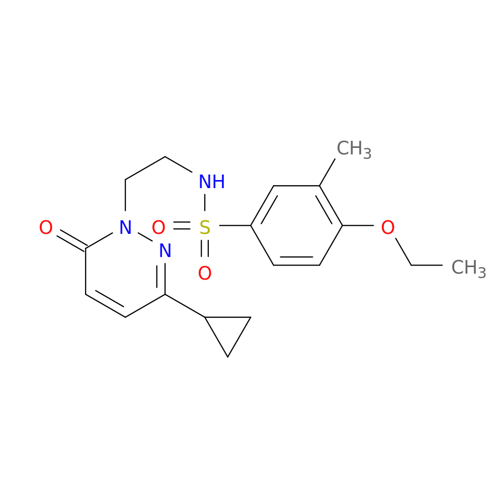 N-[2-(3-cyclopropyl-6-oxo-1,6-dihydropyridazin-1-yl)ethyl]-4-ethoxy-3-methylbenzene-1-sulfonamide