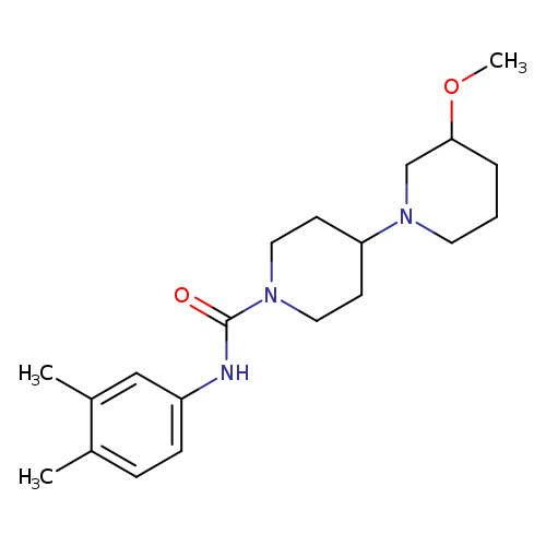 N-(3,4-dimethylphenyl)-3-methoxy-[1,4'-bipiperidine]-1'-carboxamide
