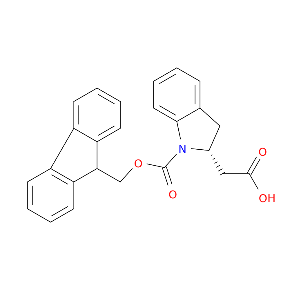 2-[(2R)-1-{[(9H-fluoren-9-yl)methoxy]carbonyl}-2,3-dihydro-1H-indol-2-yl]acetic acid