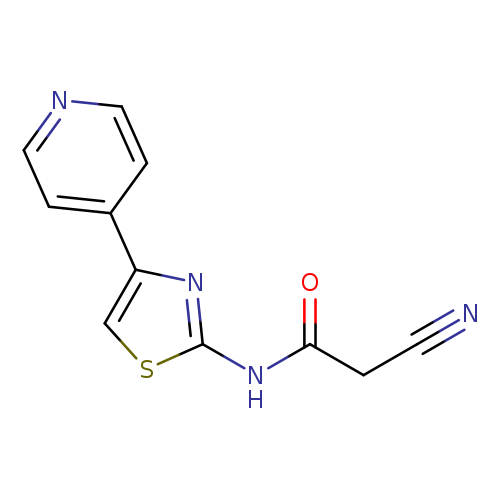 2-cyano-N-[4-(pyridin-4-yl)-1,3-thiazol-2-yl]acetamide