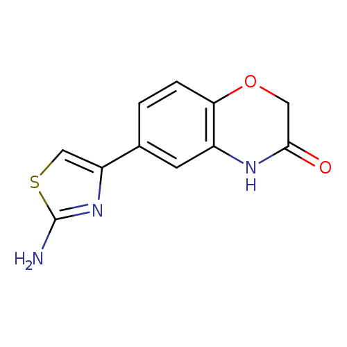 6-(2-amino-1,3-thiazol-4-yl)-3,4-dihydro-2H-1,4-benzoxazin-3-one