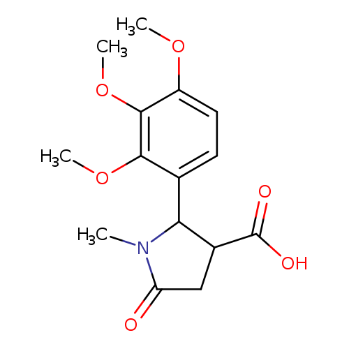 1-methyl-5-oxo-2-(2,3,4-trimethoxyphenyl)pyrrolidine-3-carboxylic acid