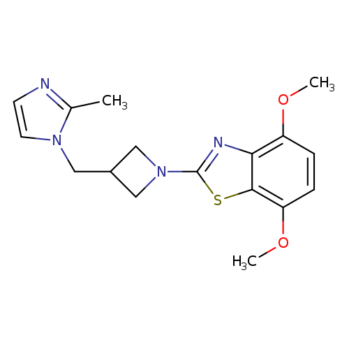 4,7-dimethoxy-2-{3-[(2-methyl-1H-imidazol-1-yl)methyl]azetidin-1-yl}-1,3-benzothiazole