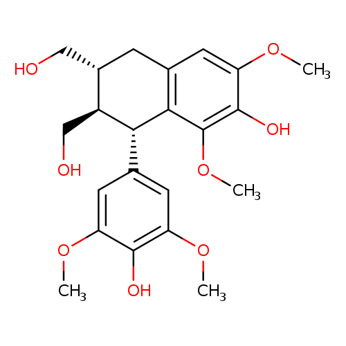 2,3-Naphthalenedimethanol, 1,2,3,4-tetrahydro-7-hydroxy-1-(4-hydroxy-3,5-dimethoxyphenyl)-6,8-dimethoxy-, (1S,2R,3R)-
