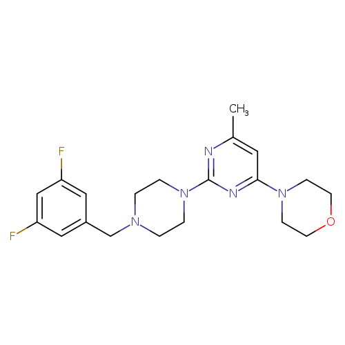 4-(2-{4-[(3,5-difluorophenyl)methyl]piperazin-1-yl}-6-methylpyrimidin-4-yl)morpholine