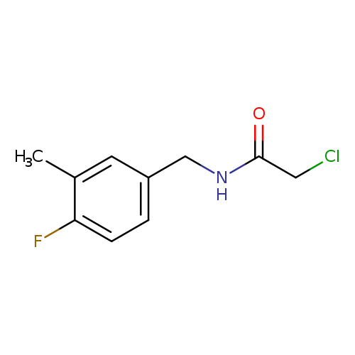 2-chloro-N-[(4-fluoro-3-methylphenyl)methyl]acetamide