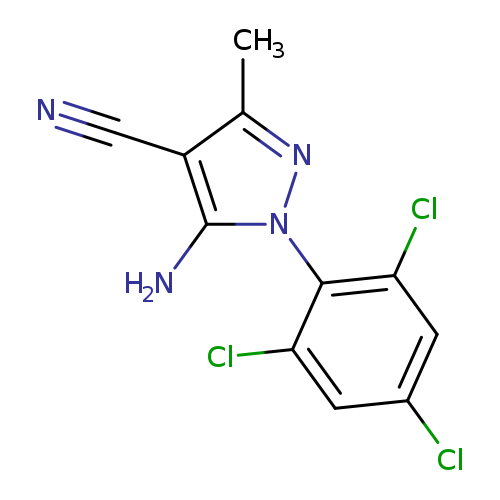 5-Amino-3-methyl-1-(2,4,6-trichlorophenyl)-1H pyrazole-4-carbonitrile
