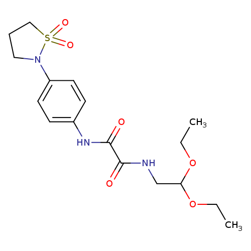 N-(2,2-diethoxyethyl)-N'-[4-(1,1-dioxo-1lambda6,2-thiazolidin-2-yl)phenyl]ethanediamide