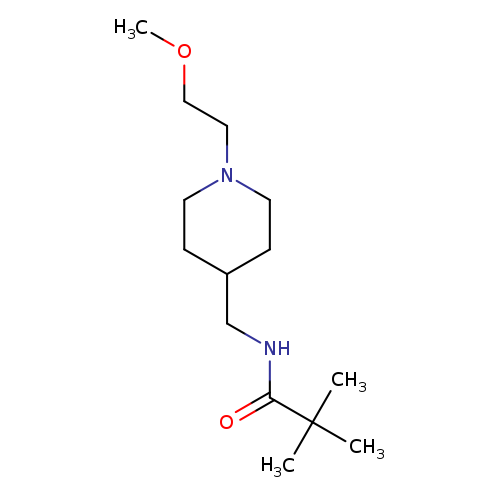 N-{[1-(2-methoxyethyl)piperidin-4-yl]methyl}-2,2-dimethylpropanamide