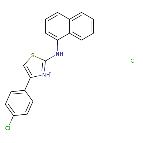 4-(4-chlorophenyl)-N-(naphthalen-1-yl)-1,3-thiazol-2-amine hydrochloride
