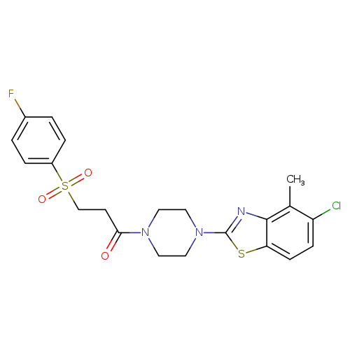 1-[4-(5-chloro-4-methyl-1,3-benzothiazol-2-yl)piperazin-1-yl]-3-(4-fluorobenzenesulfonyl)propan-1-one