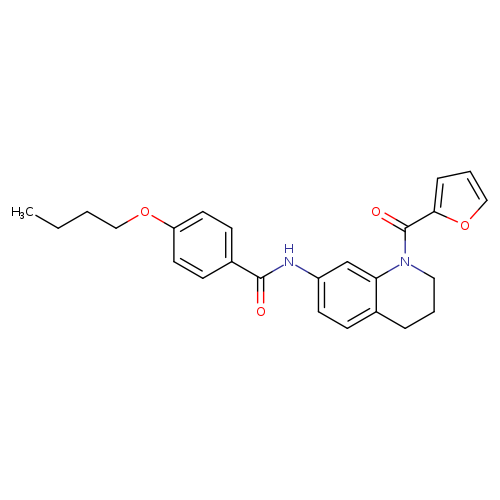 4-butoxy-N-[1-(furan-2-carbonyl)-1,2,3,4-tetrahydroquinolin-7-yl]benzamide