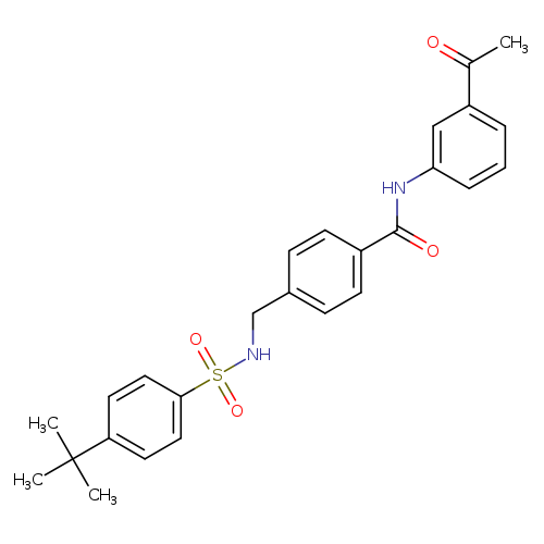 N-(3-acetylphenyl)-4-[(4-tert-butylbenzenesulfonamido)methyl]benzamide