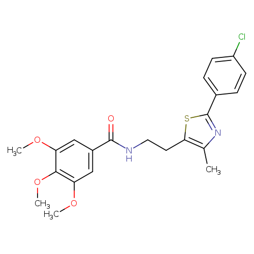 N-{2-[2-(4-chlorophenyl)-4-methyl-1,3-thiazol-5-yl]ethyl}-3,4,5-trimethoxybenzamide