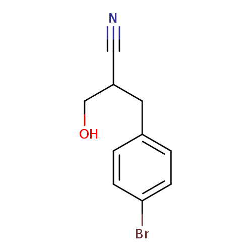 2-[(4-bromophenyl)methyl]-3-hydroxypropanenitrile