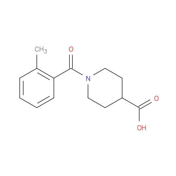 1-(2-methylbenzoyl)piperidine-4-carboxylic acid