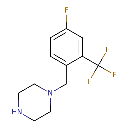 1-{[4-fluoro-2-(trifluoromethyl)phenyl]methyl}piperazine