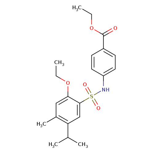 ethyl 4-[2-ethoxy-4-methyl-5-(propan-2-yl)benzenesulfonamido]benzoate