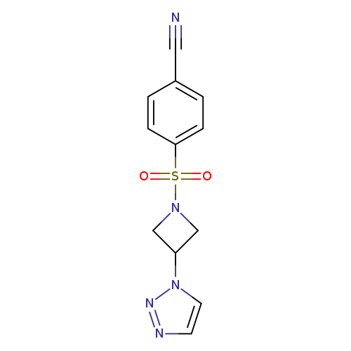 4-{[3-(1H-1,2,3-triazol-1-yl)azetidin-1-yl]sulfonyl}benzonitrile