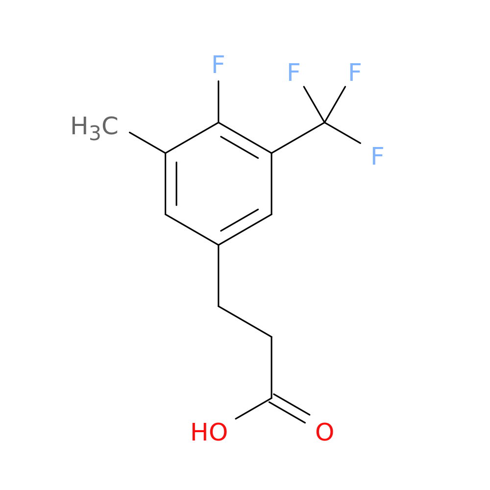 3-(4-Fluoro-3-methyl-5-(trifluoromethyl)phenyl)propanoic acid