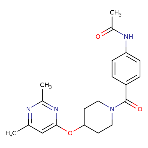 N-(4-{4-[(2,6-dimethylpyrimidin-4-yl)oxy]piperidine-1-carbonyl}phenyl)acetamide