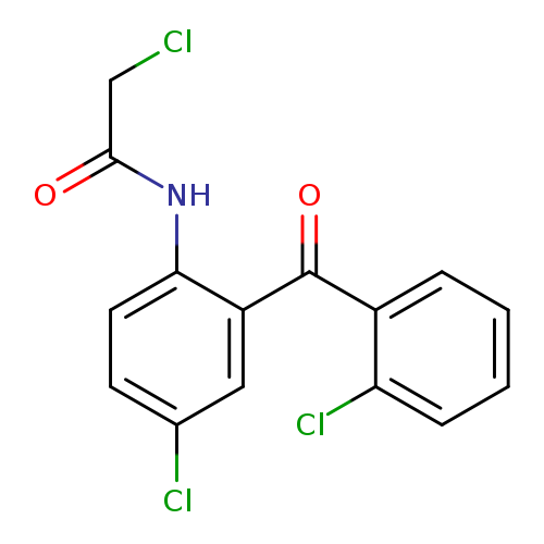 Acetamide, 2-chloro-N-[4-chloro-2-(2-chlorobenzoyl)phenyl]-