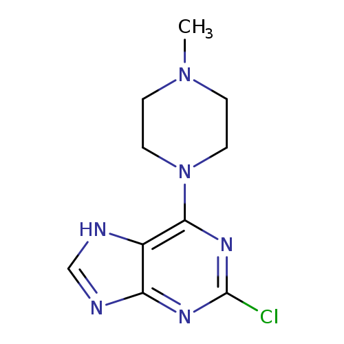 2-chloro-6-(4-methylpiperazin-1-yl)-7H-purine