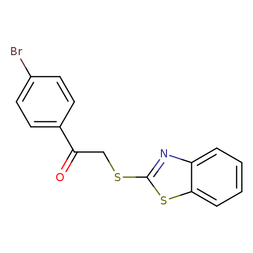Ethanone, 2-(2-benzothiazolylthio)-1-(4-bromophenyl)-