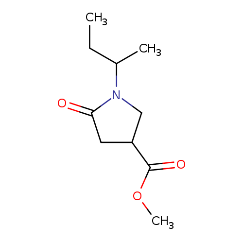 3-Pyrrolidinecarboxylic acid, 1-(1-methylpropyl)-5-oxo-, methyl ester