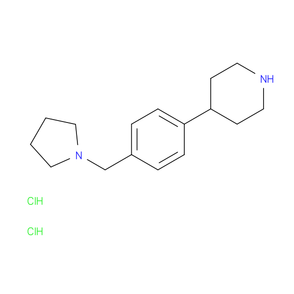 4-{4-[(pyrrolidin-1-yl)methyl]phenyl}piperidine dihydrochloride