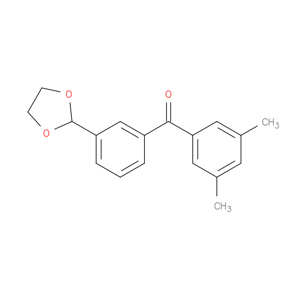 3,5-Dimethyl-3'-(1,3-dioxolan-2-yl)benzophenone