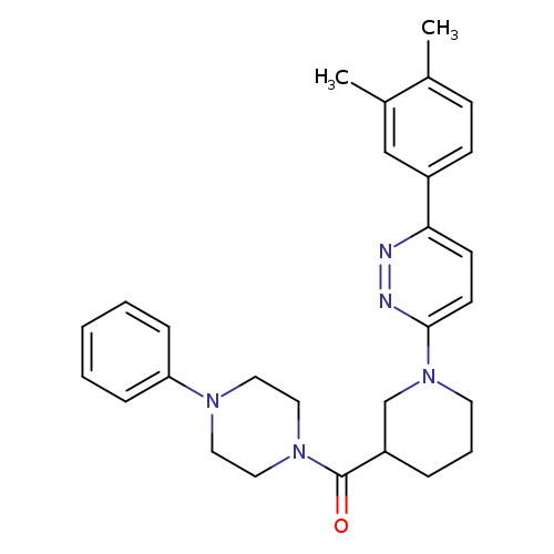 3-(3,4-dimethylphenyl)-6-[3-(4-phenylpiperazine-1-carbonyl)piperidin-1-yl]pyridazine