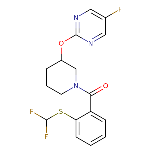 2-[(1-{2-[(difluoromethyl)sulfanyl]benzoyl}piperidin-3-yl)oxy]-5-fluoropyrimidine