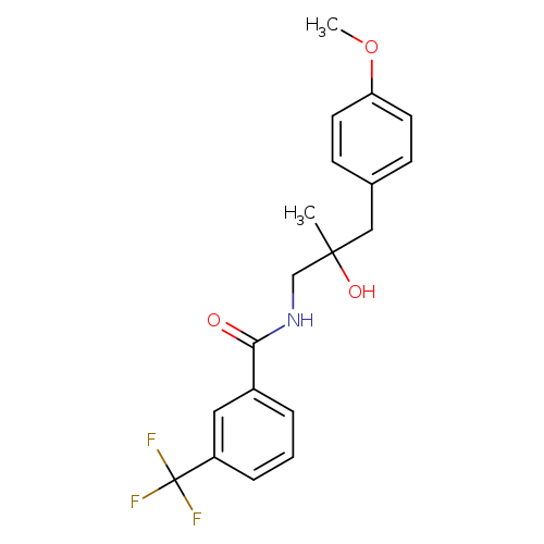 N-[2-hydroxy-3-(4-methoxyphenyl)-2-methylpropyl]-3-(trifluoromethyl)benzamide