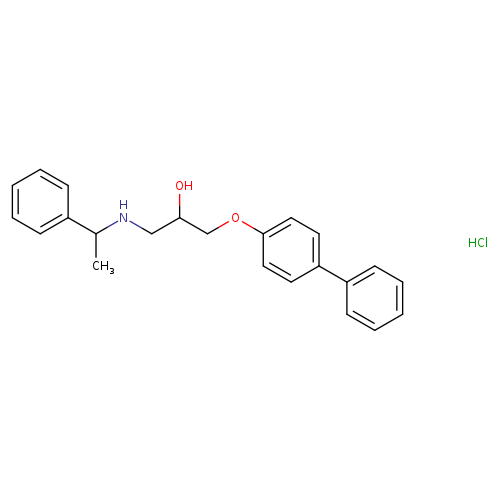 1-{[1,1'-biphenyl]-4-yloxy}-3-[(1-phenylethyl)amino]propan-2-ol hydrochloride