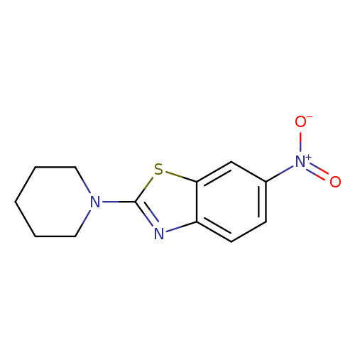 Benzothiazole, 6-nitro-2-(1-piperidinyl)-