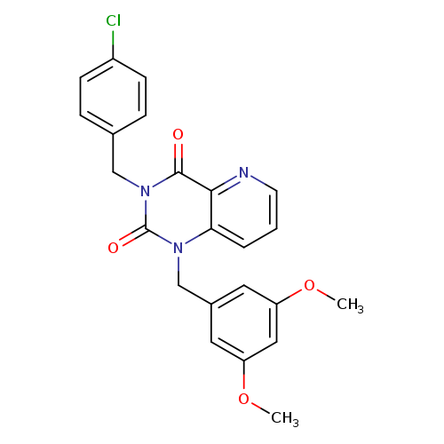 3-[(4-chlorophenyl)methyl]-1-[(3,5-dimethoxyphenyl)methyl]-1H,2H,3H,4H-pyrido[3,2-d]pyrimidine-2,4-dione