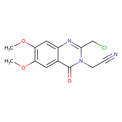 2-[2-(chloromethyl)-6,7-dimethoxy-4-oxo-3,4-dihydroquinazolin-3-yl]acetonitrile