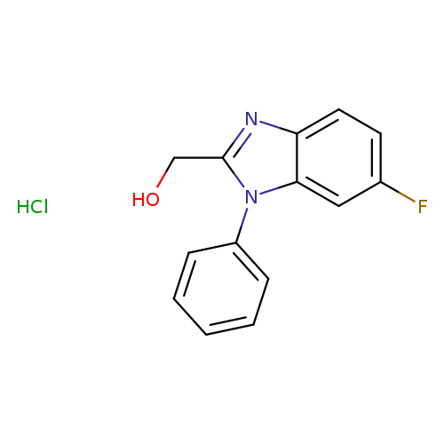 (6-fluoro-1-phenyl-1H-1,3-benzodiazol-2-yl)methanolhydrochloride